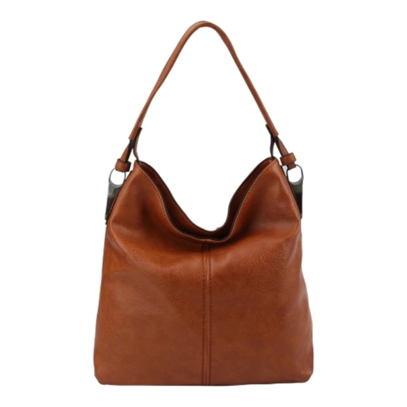 Chic Cream Hobo Bag with Tan Strap - Picture 5 of 8